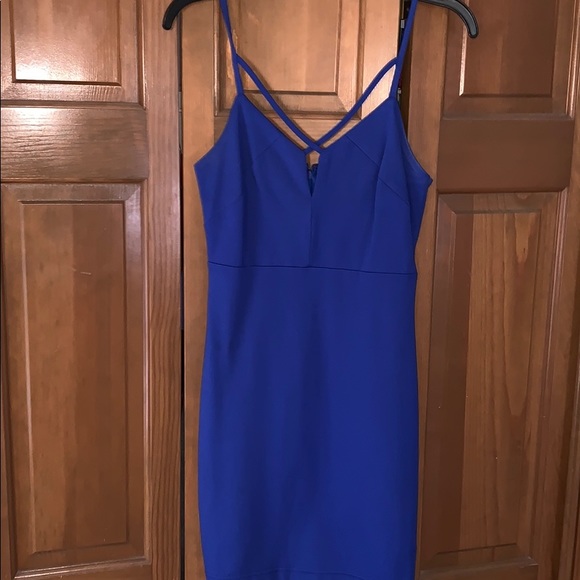 Guess - royal blue mini dress - Picture 1 of 2